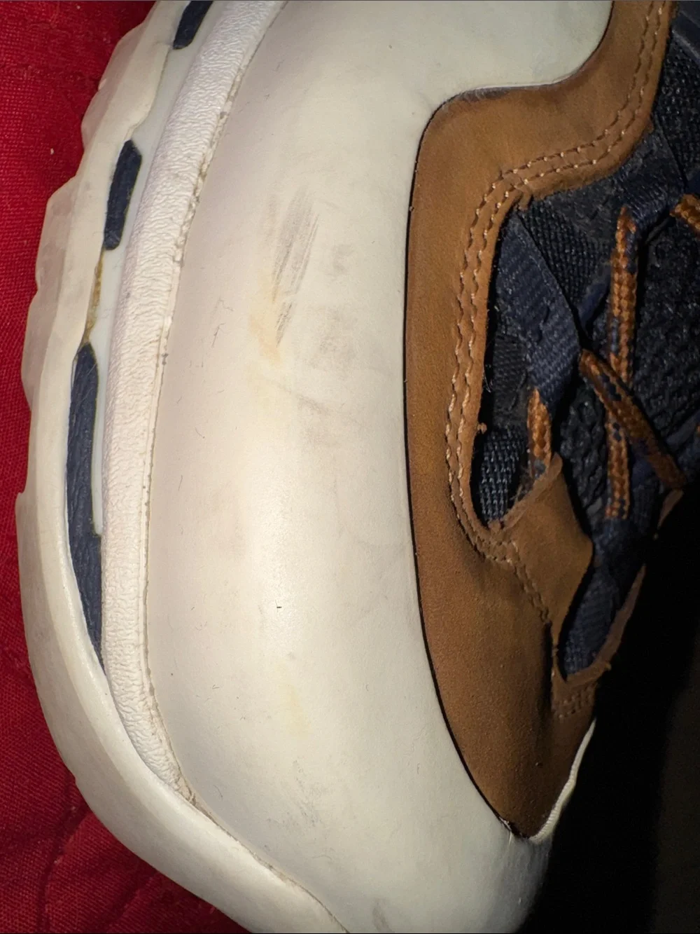 Salomon Brown and Navy Outdoor Trail Boots